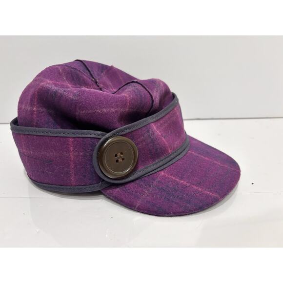 Stormy Kromer Hat Cap Purple Raspberry Wool Blend Size 7 3/8 - Picture 2 of 6